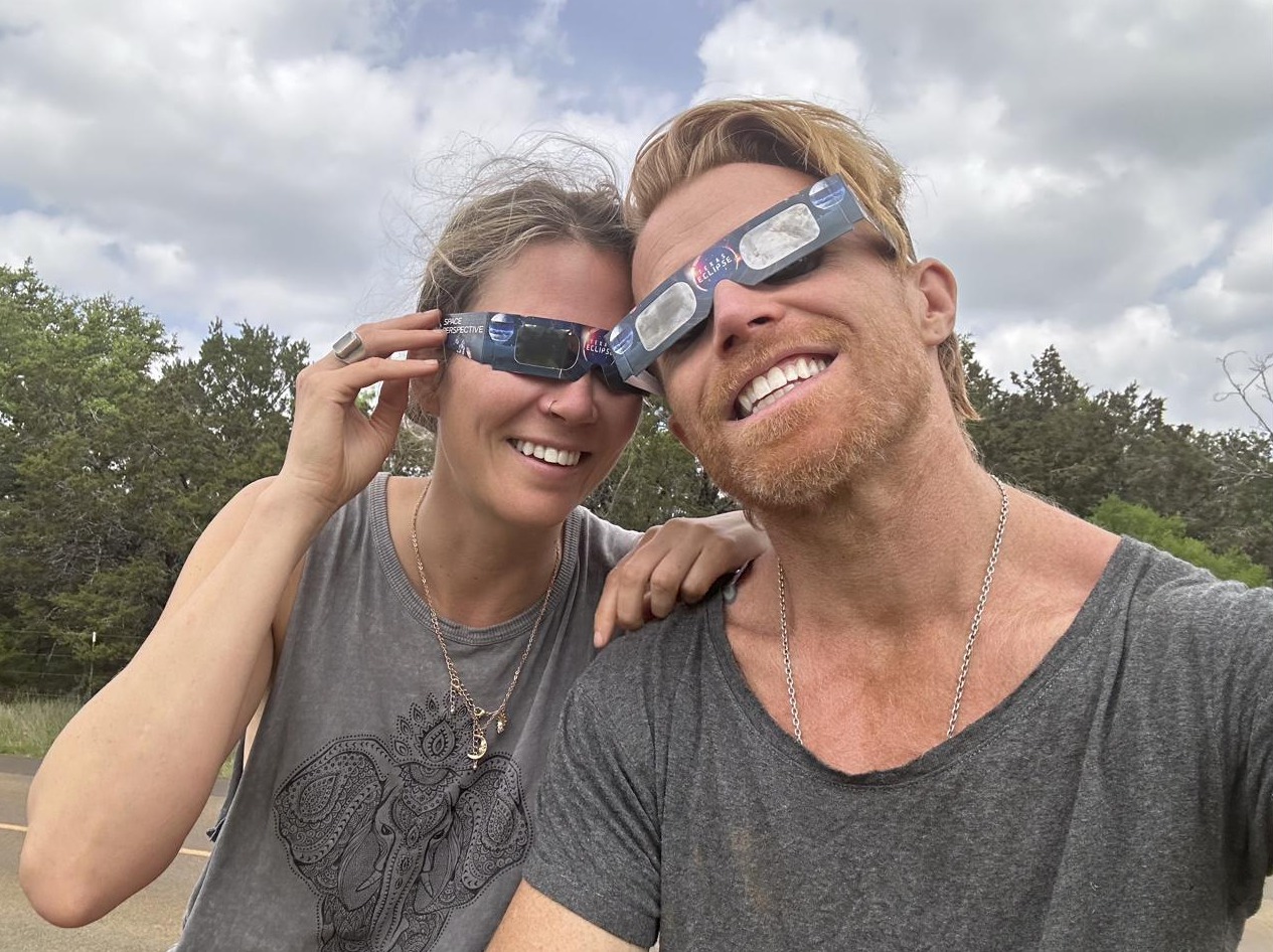 Solar eclipse in Texas