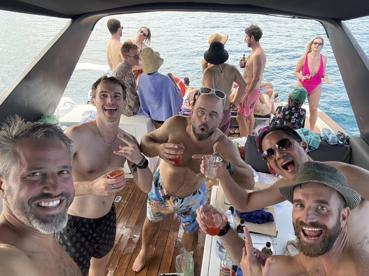 Mid-afternoon on the boat