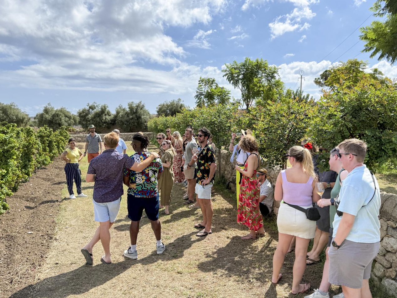 On the wine tour