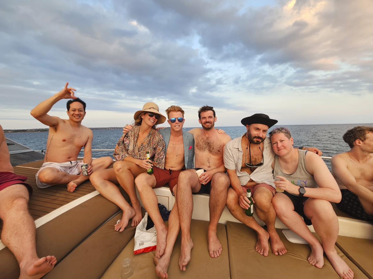 Friends on deck